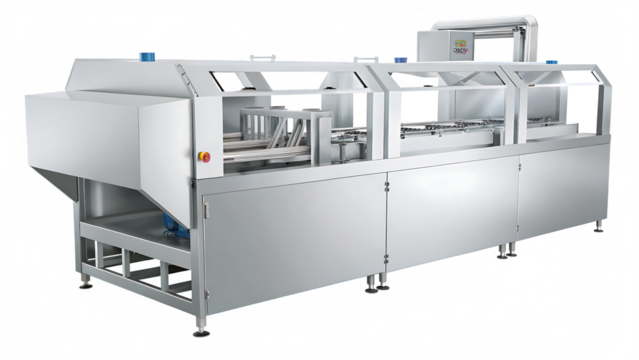 Industrial food processing machine isolated on a white background png ai generated