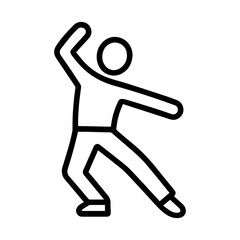 line icon jazz funk on white background vector
Vector icon on white background