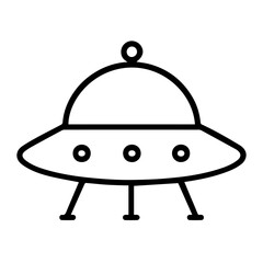 line icon ufo on white background vector
Vector icon on white background