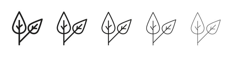 Basil icon. modern outline style vector icons series