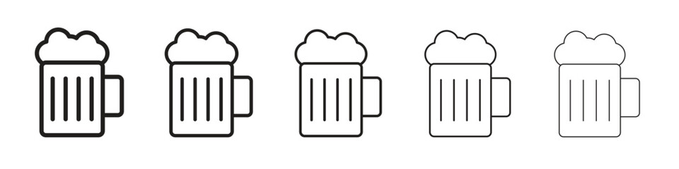 Beer icon. modern outline style vector icons series