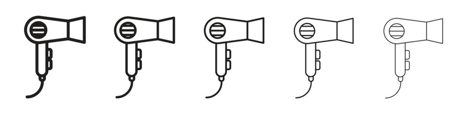 Blow dryer icon. modern outline style vector icons series