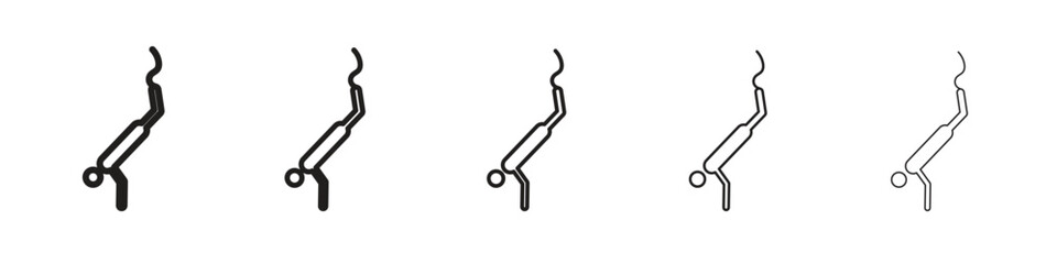 Bungee jumping icon. modern outline style vector icons series