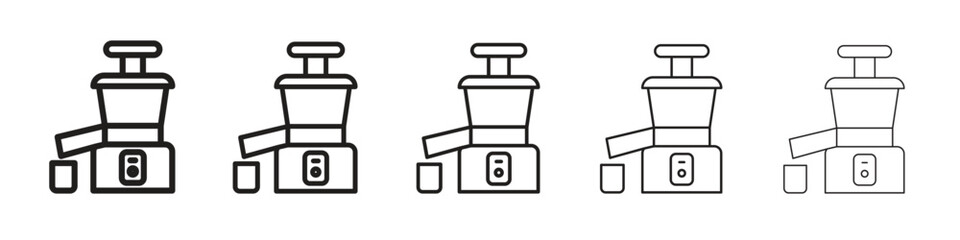 Cold pressed juicer icon. modern outline style vector icons series