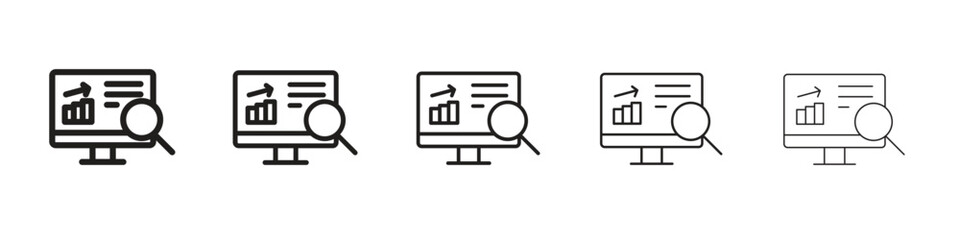 Data Analysing icon. modern outline style vector icons series