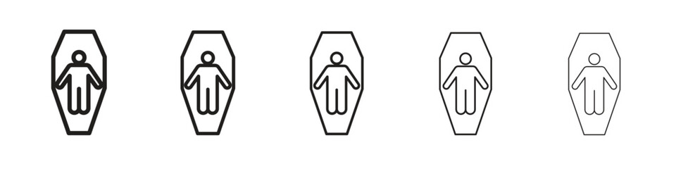 Dead icon. modern outline style vector icons series