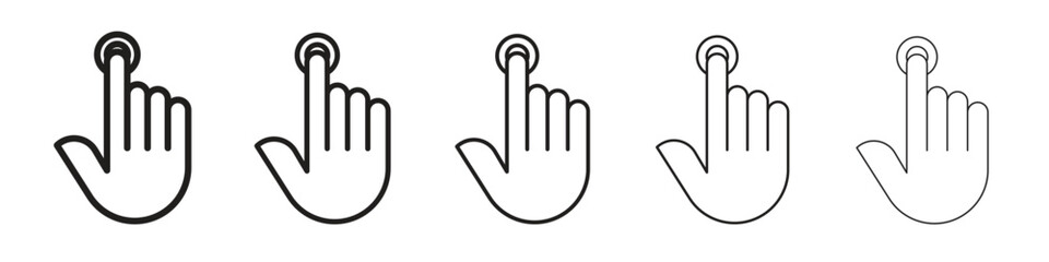Finger control icon. modern outline style vector icons series