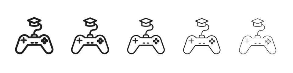 Game based learning icon. modern outline style vector icons series