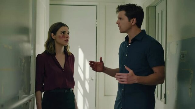 Abusive Relationship and Domestic Violence Scene

