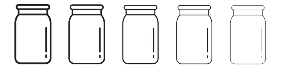 Jar icon. modern outline style vector icons series