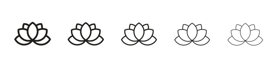 Lotus flower icon. modern outline style vector icons series