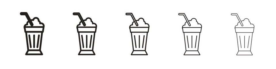 Milkshake icon. modern outline style vector icons series