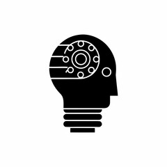 clean unique silhouette Indian Paintbrush Flower Icon vector illustration