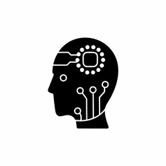 clean unique silhouette Indian Paintbrush Flower Icon vector illustration