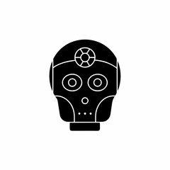 clean unique silhouette Indian Paintbrush Flower Icon vector illustration