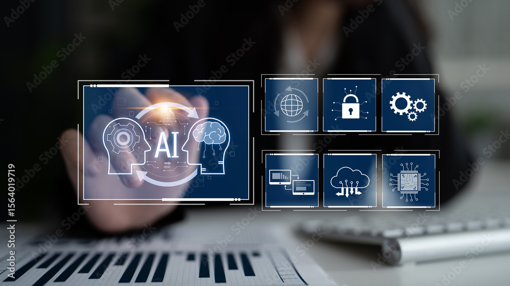 Poster ai system integration improves artificial intelligence platform. ai system integration enhances auto