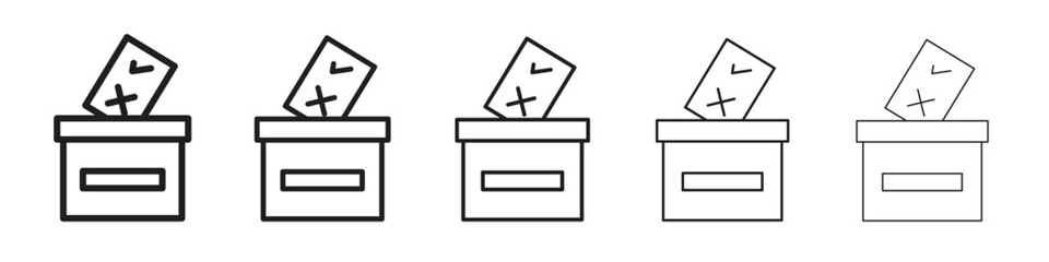 Referendum icon. modern outline style vector icons series