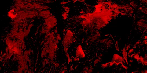 Gordijnen Abstract Lava flows on the earth background and natural patterns with high resolution. red painted marble pattern for kitchen, bathroom. Red abstraction Red granite background. marble texture cyberspace  © JERRY