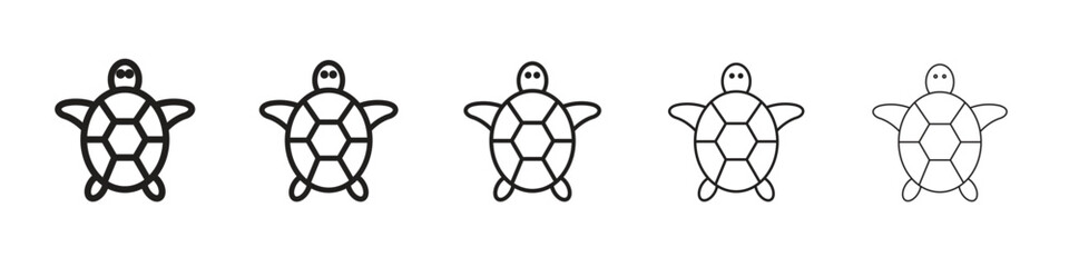 Obraz premium Sea turtle icon. modern outline style vector icons series