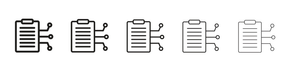 Smart contract icon. modern outline style vector icons series