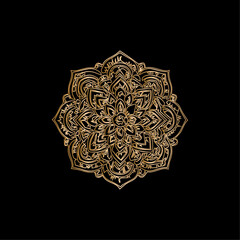 Zen Flower Mandala Line Drawing

