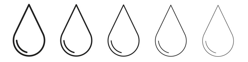 Water drop icon. modern outline style vector icons series