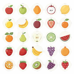 seamless pattern with fruits | fruit icon