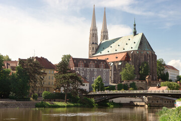 View of the Church of Saints Peter and Paul in Görlitz.

