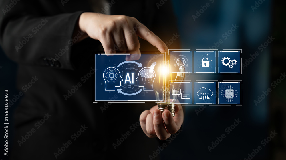 Poster ai system integration improves artificial intelligence platform. ai system integration enhances auto
