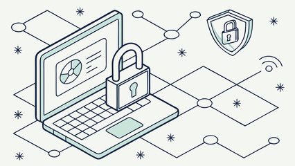 Fototapeta premium Enhancing Cybersecurity Data Protection and Network Security Solutions