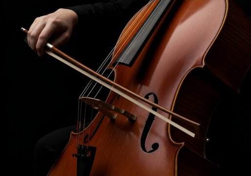 Cellist Playing Cello - Classical Music Instrument
