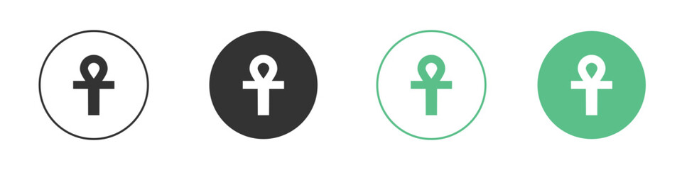 Ankh icon vector pictogram for ui ux interface elements