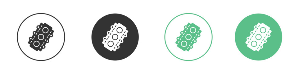 Car gasket icon vector pictogram for ui ux interface elements