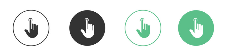 Finger control icon vector pictogram for ui ux interface elements
