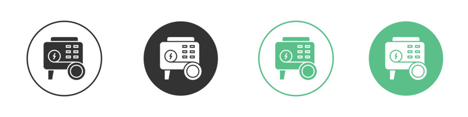 Generator icon vector pictogram for ui ux interface elements