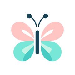 Colorful butterfly illustration with abstract shapes, symbolizing transformation and nature