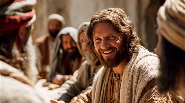  Jesus talking to his disciples