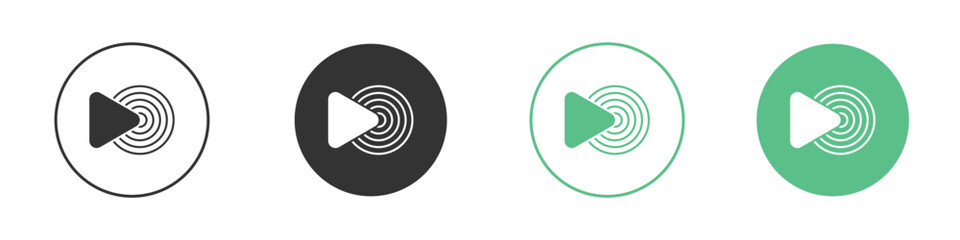 Livestream icon vector pictogram for ui ux interface elements