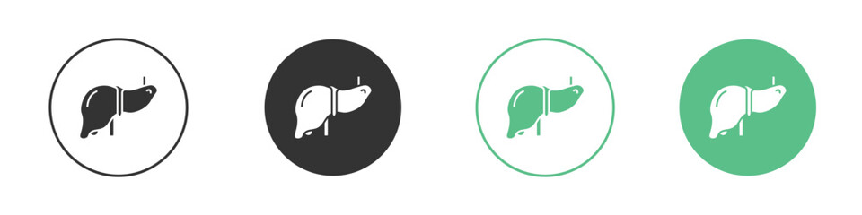 Liver icon vector pictogram for ui ux interface elements