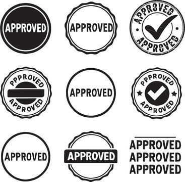 approved stamp sign icon logo outline cheklist vector seal design business, transparent , png 