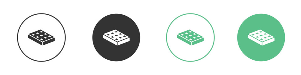 Mattress icon vector pictogram for ui ux interface elements