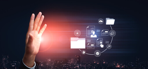 Document management system for secure file storage, organized access, and efficient digital...