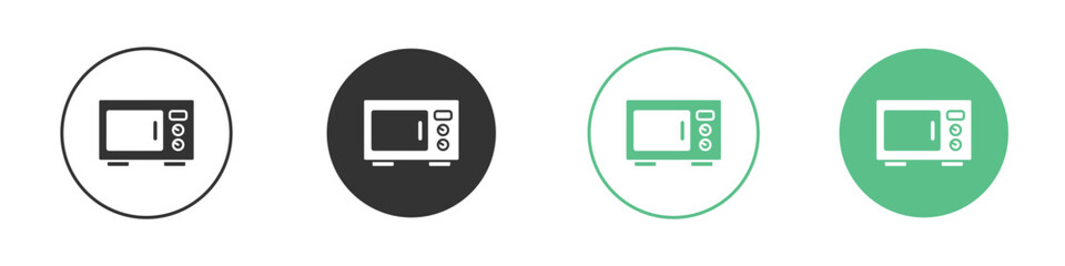 Microwave icon vector pictogram for ui ux interface elements