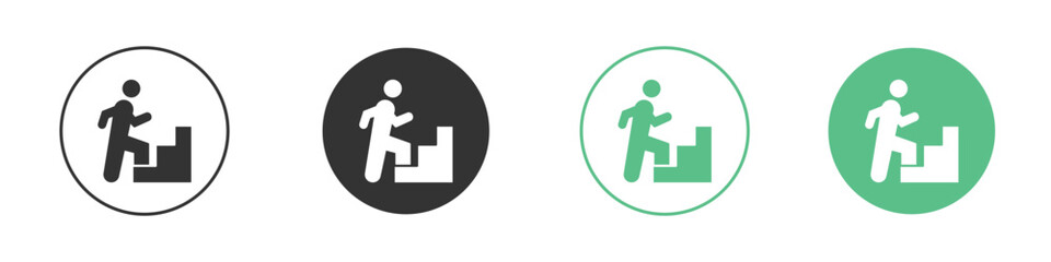 People Climbing icon vector pictogram for ui ux interface elements