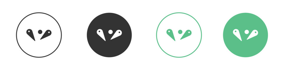 Pinball icon vector pictogram for ui ux interface elements