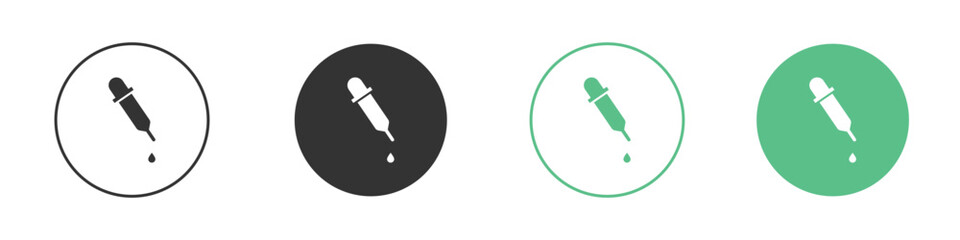 Pipette icon vector pictogram for ui ux interface elements