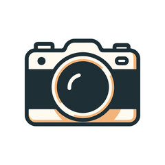 Vintage camera with a sleek design placed on a wooden table, surrounded by soft natural light