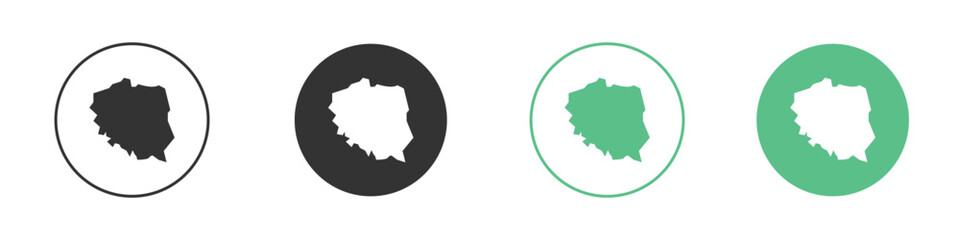 Poland icon vector pictogram for ui ux interface elements