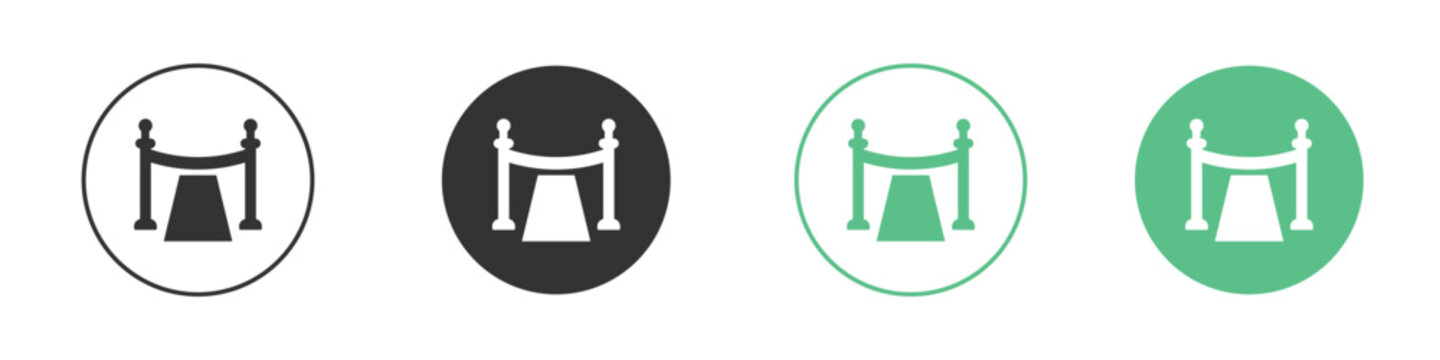 Red carpet icon vector pictogram for ui ux interface elements