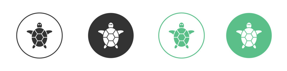 Obraz premium Sea turtle icon vector pictogram for ui ux interface elements